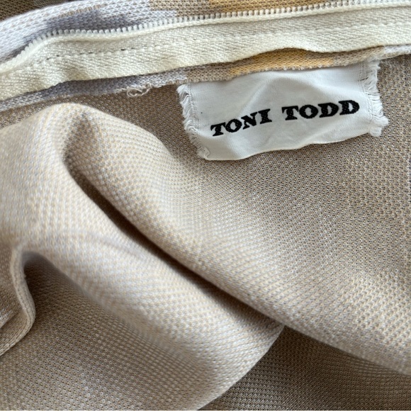 60’s-70’s Vintage Toni Todd / Op Art Long Belted Sleeve Midi Dress - Picture 5 of 6